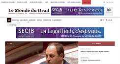 Desktop Screenshot of droit-entreprises.lemondedudroit.fr