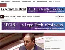 Tablet Screenshot of droit-entreprises.lemondedudroit.fr