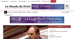 Desktop Screenshot of droit-public.lemondedudroit.fr