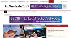 Desktop Screenshot of formation-juridique.lemondedudroit.fr