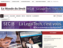 Tablet Screenshot of formation-juridique.lemondedudroit.fr
